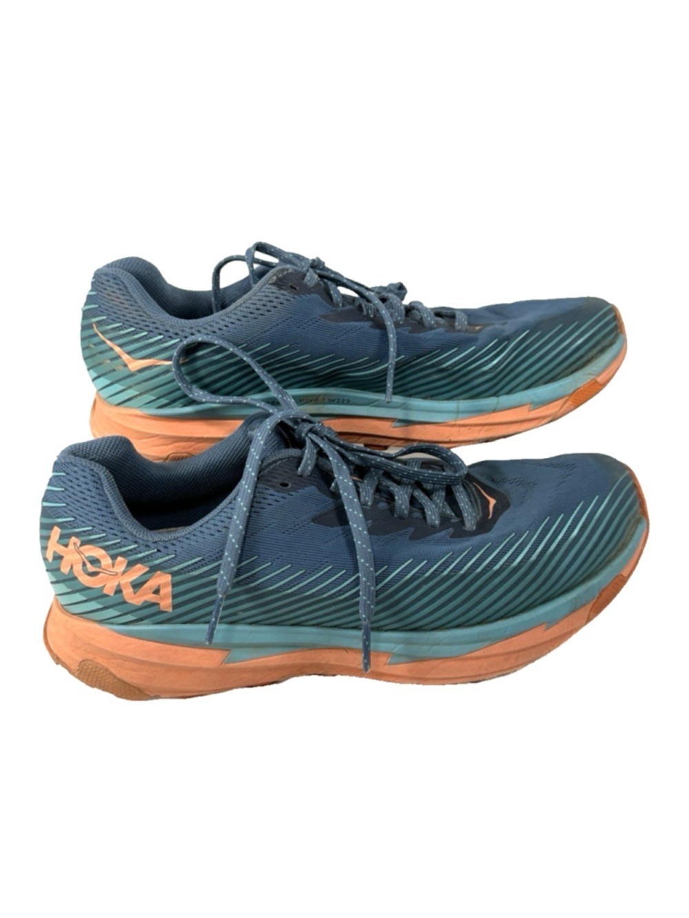 HOKA ONE W TORRENT 2 WOMEN'S 9.5 TRAIL HIKING Running Shoes Teal
